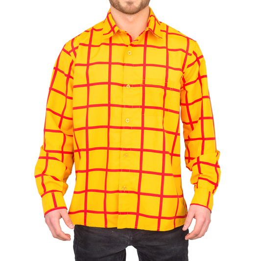Costume Agent Sheriff Woody Cowboy Costume Shirt - Woody Costume - Adult Halloween Costume for Men & Women - Men's Sheriff Costume - Large-X-Large - Men's Costumes - Woody Costume Adult Man