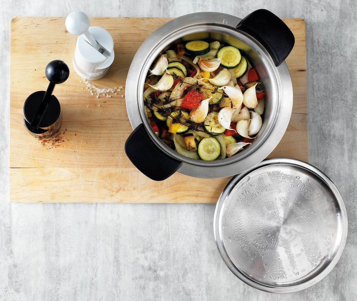 Kuhn Rikon Adjustable Ratchet Grinder with Ceramic Mechanism for Salt, Pepper and Spices, 8.5 x 2.25 inches, Black