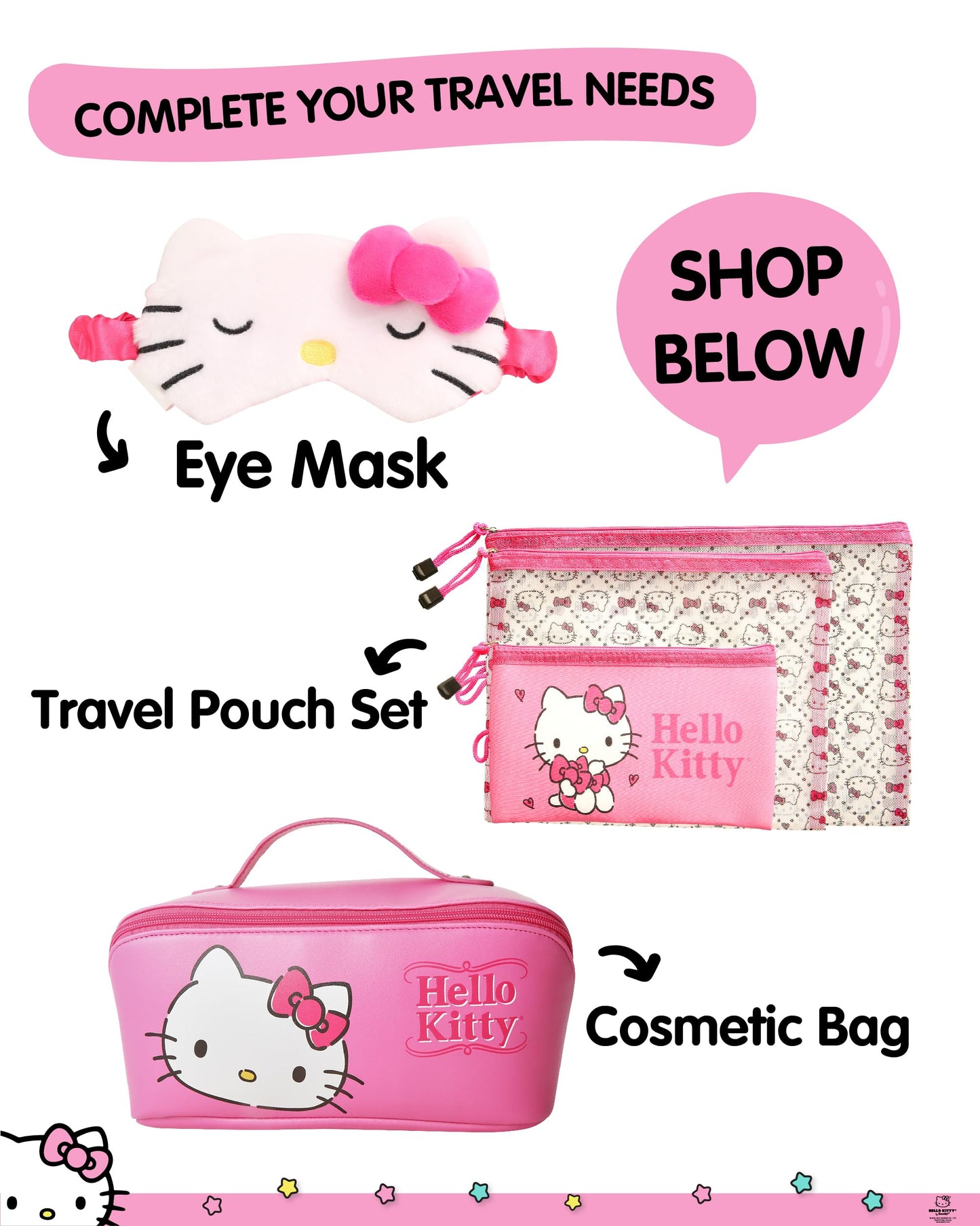 Hello Kitty Passport Holder for Travel Official License, Cute Passport Cover, Sanrio Gifts