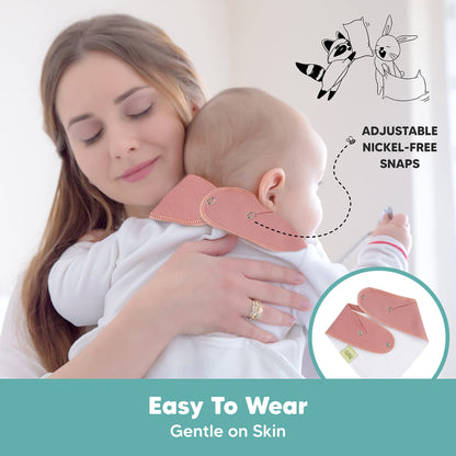 8-Pack Organic Baby Bandana Bibs for Girls - Super Absorbent Triangle Baby Bibs for Drooling and Teething Infant, 100% Cotton Extra Soft for Newborn, Infant 0-36 Months (Muted Pastel)