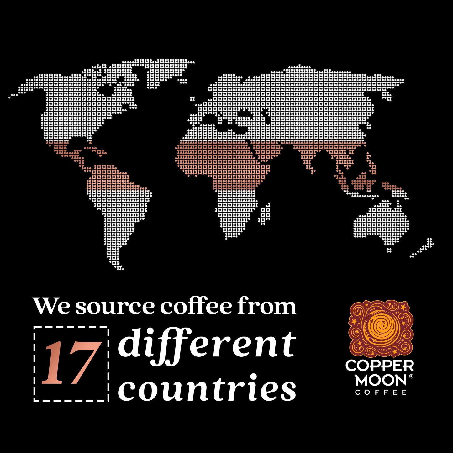 Copper Moon Dark Roast Whole Bean Coffee, Sumatra Blend, 2 Lb