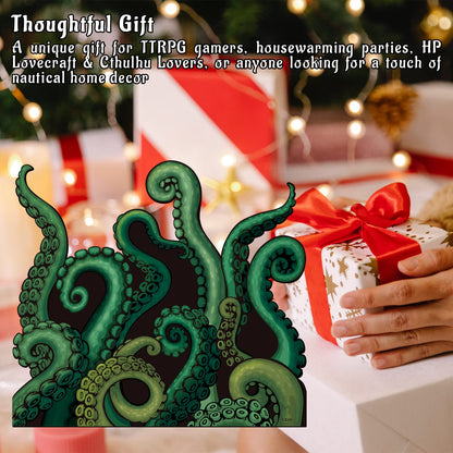 CZYY Cthulhu Tentacles Bath Mat Microfiber Water Absorbent Octopus Rug Anti-Slip Backing 27.5"x23.6" - Unique Gift & Decor for Tabletop RPG Gamers, HP Lovecraft Fans and Nautical Enthusiasts