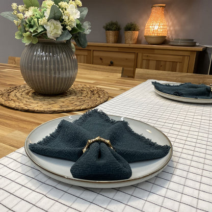 Kintyno Napkin Rings Set of 6 Bamboo Knuckles Style Gold Napkin Holder Ring for Table Decoration,Wedding,Family Dinner,Party, Christmas,Thanksgiving Day,Birthday