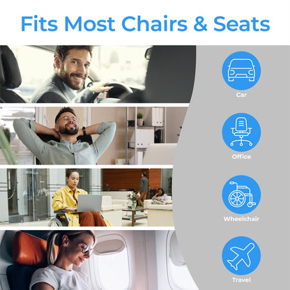 Klaudena | Office Chair Cushion for Tailbone Pain & Pressure Relief | Seat Cushion for Long Sitting Hours | Coccyx Lower Back Support | Memory Foam Cushions for Hip & Sciatica | Ergonomic Butt Pillow