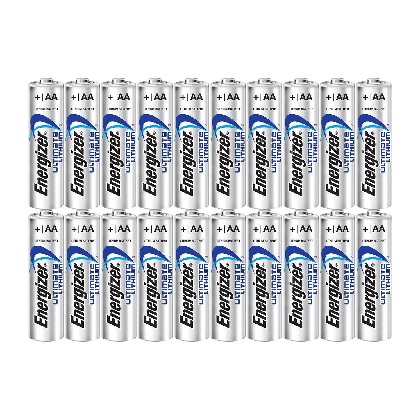 Energizer Ultimate Lithium AA Size Batteries - 20 Pack (5-4packs)