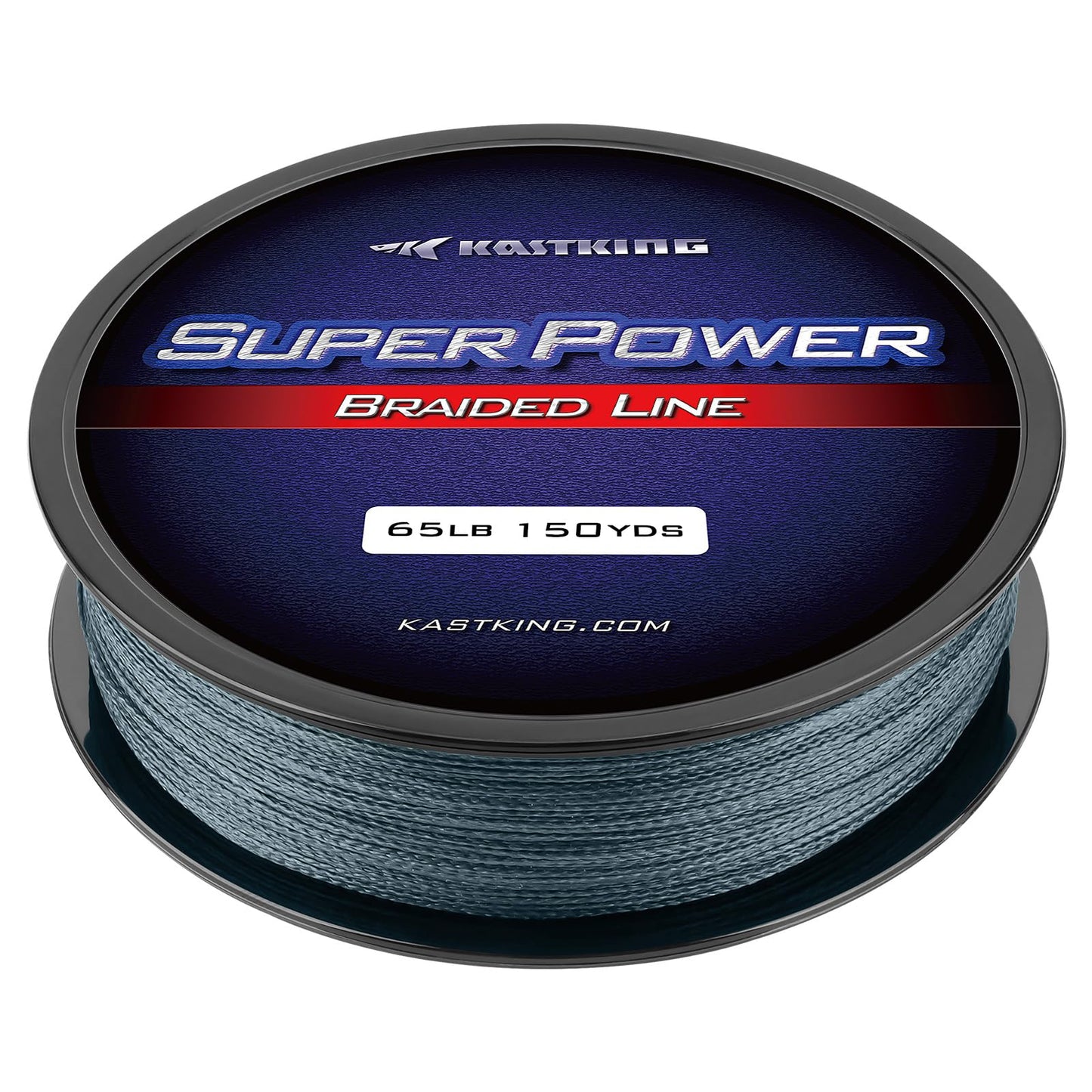 KastKing Superpower Braided Fishing Line, Gray, 6LB, 150 Yds