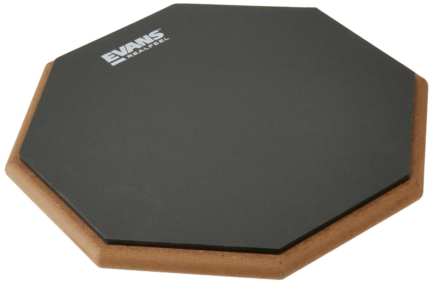 Evans RealFeel - Drum Practice Pad - Drum Pad - Drummer Practice Pad - Gum Rubber & Neoprene, 2 Sided, 12 Inch