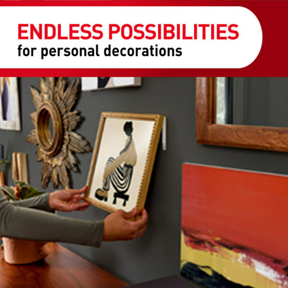 Command Clear Variety Pack, Including 8 Pairs of Picture Hangers, 4 Clear Wire Hooks and 11 Wall Hooks for Hanging Home Decor, Damage-Free Hanging Up to 19 Items with Command Strips