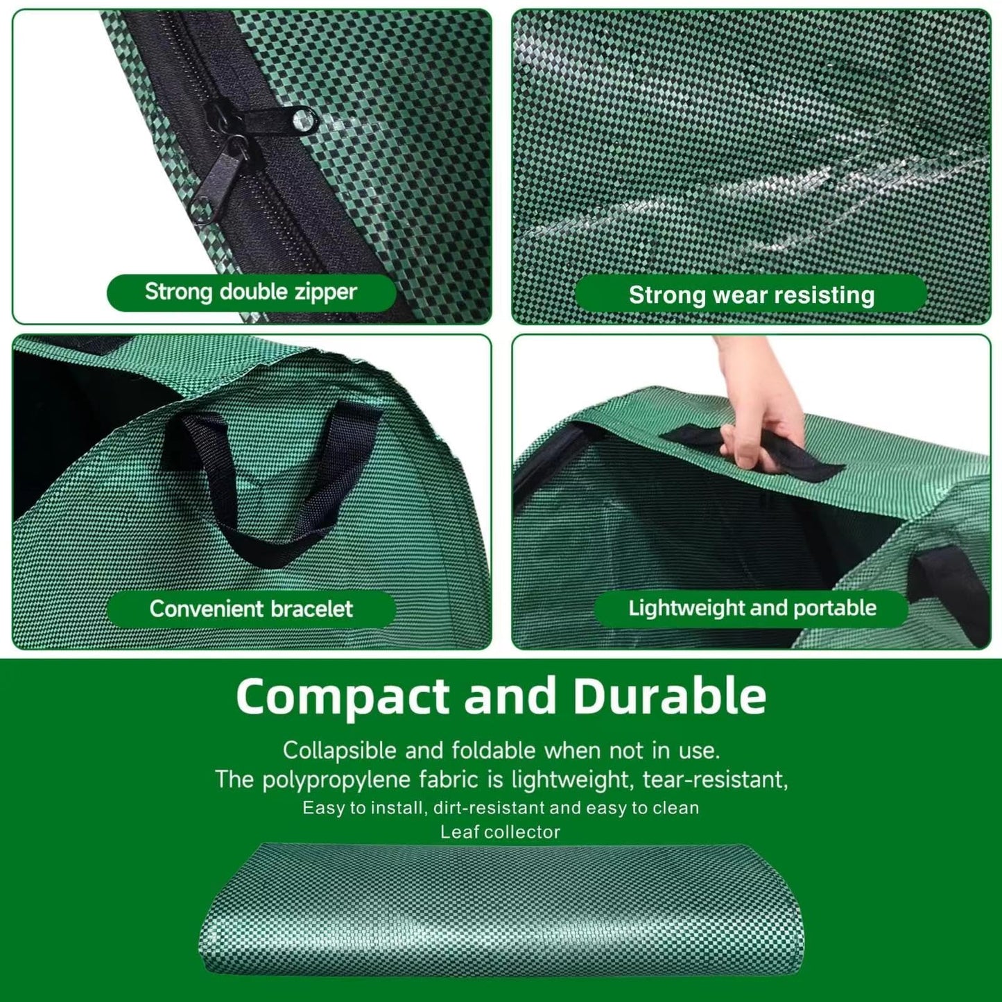 EOONTOON 30 Gallon Leaf Collector, Leaf Bag Chute, Portable Pop Up Leaf Bags, Foldable Dustpan Leaf Pick Up Tools Leaf Loader, Reusable Yard Garden Bags for Leaves Lawn Trash(100 L) Dimensions