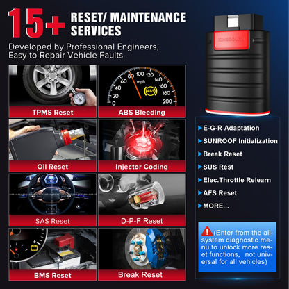 KINGBOLEN Ediag OBD2 Scanner Bluetooth, Bidirectional Scanner All System Diagnostic Tool for iOS & Android, ECU Coding, Active Test,15+ Reset Function, FCA AutoAuth, 1 Year Fr-ee Update from Thinkcar