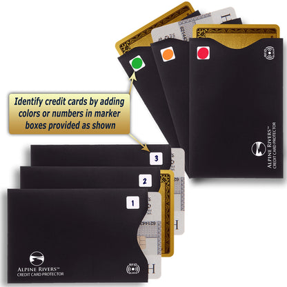 18 RFID Blocking Sleeves Set: 14 Credit Card Holders and 4 Passport Protectors - Premium Identity Theft Protection for Men & Women. Slim Design Fits Wallets & Purses