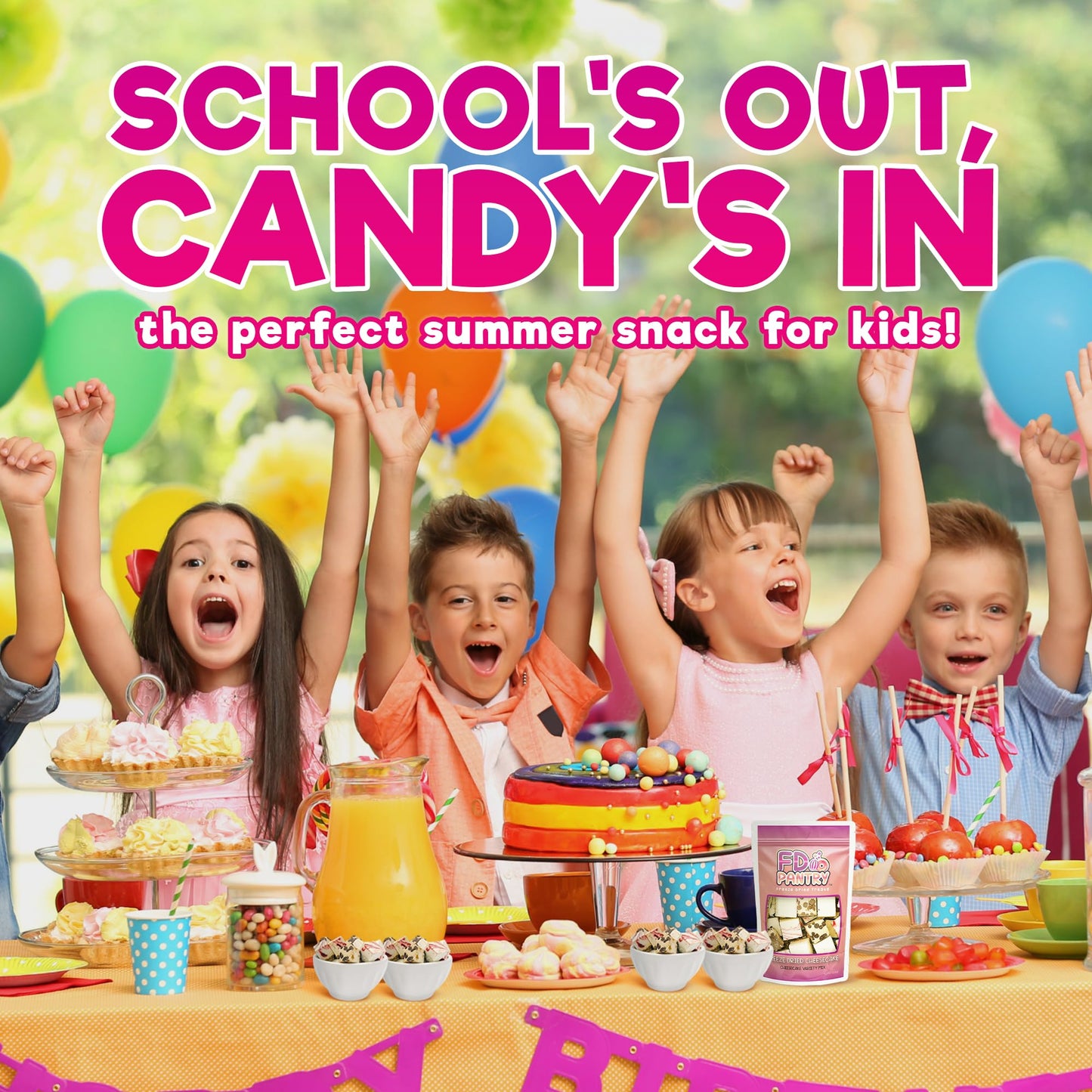 Freeze Dried Cheesecake Bites New York Style 4.1oz - Caramel, Chocolate Chip and Strawberry Cheesecake Swirl Freeze Dried Dessert - Mini Chocolate Cheesecake Bites in Resealable Bag - Ideal Gift Snack