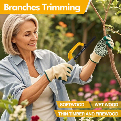 KATA Hacksaw, Compact Hand Operating Hack Saw with 10 Inch Aluminum Frame and 2 Piece Extra Flexible Bi-Metal HSS Blades, Suitable for Wood and Metal (Mini Hacksaw)