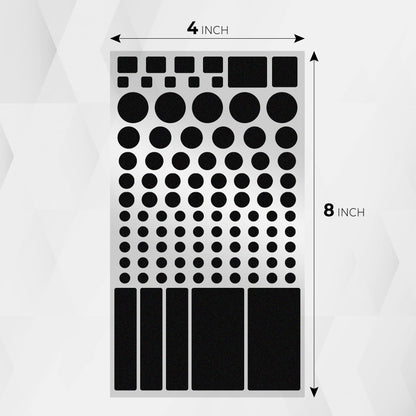 FLANCCI LED Light Blocking Stickers - Blackout LED Covers, Dim 50%80% of Lights, 2 Sheets (1 Cut Out + 1 Uncut)