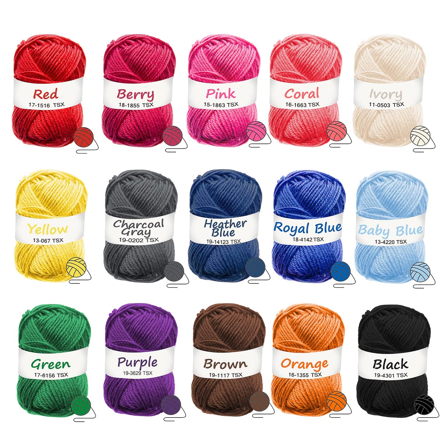 Crochet Kit for Beginners Adults and Kids, Knitting & Crochet Supplies Includes 1500 Yards Assorted Yarn, 21 Ergonomic Hooks, Plus Many Accessories – Beginner Crochet Kits Ideal for Amigurumi