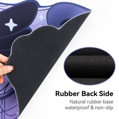 GeekShare Large Gaming Mouse Pad Dark Purple Non-Slip Rubber Back Mouse Pad Big Desk Mat for Keyboard and Mouse,Perfect for Gaming or Home Office Work - Star Wings Dark Version