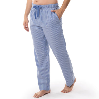 Fruit of the Loom Men's Woven Sleep Pajama Pant, Blue Stripe, 5X-Large