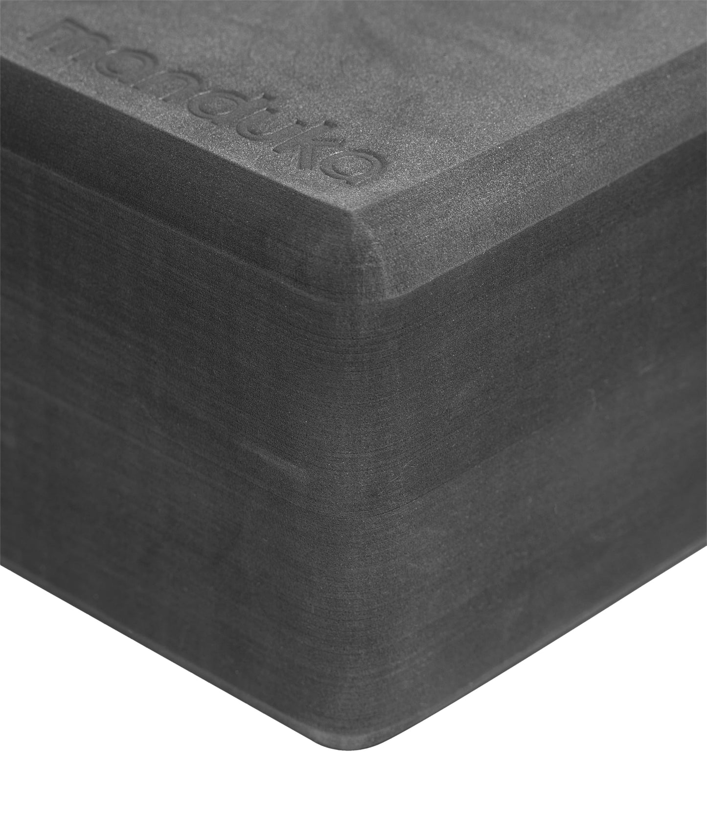 Manduka Foam Yoga Block - Recycled EVA Foam Block with Ergonomic Support, Yoga Equipment, Home Gym Accessory, & Pilates Tool, Lightweight for Travel, High Density, Comfortable Edges