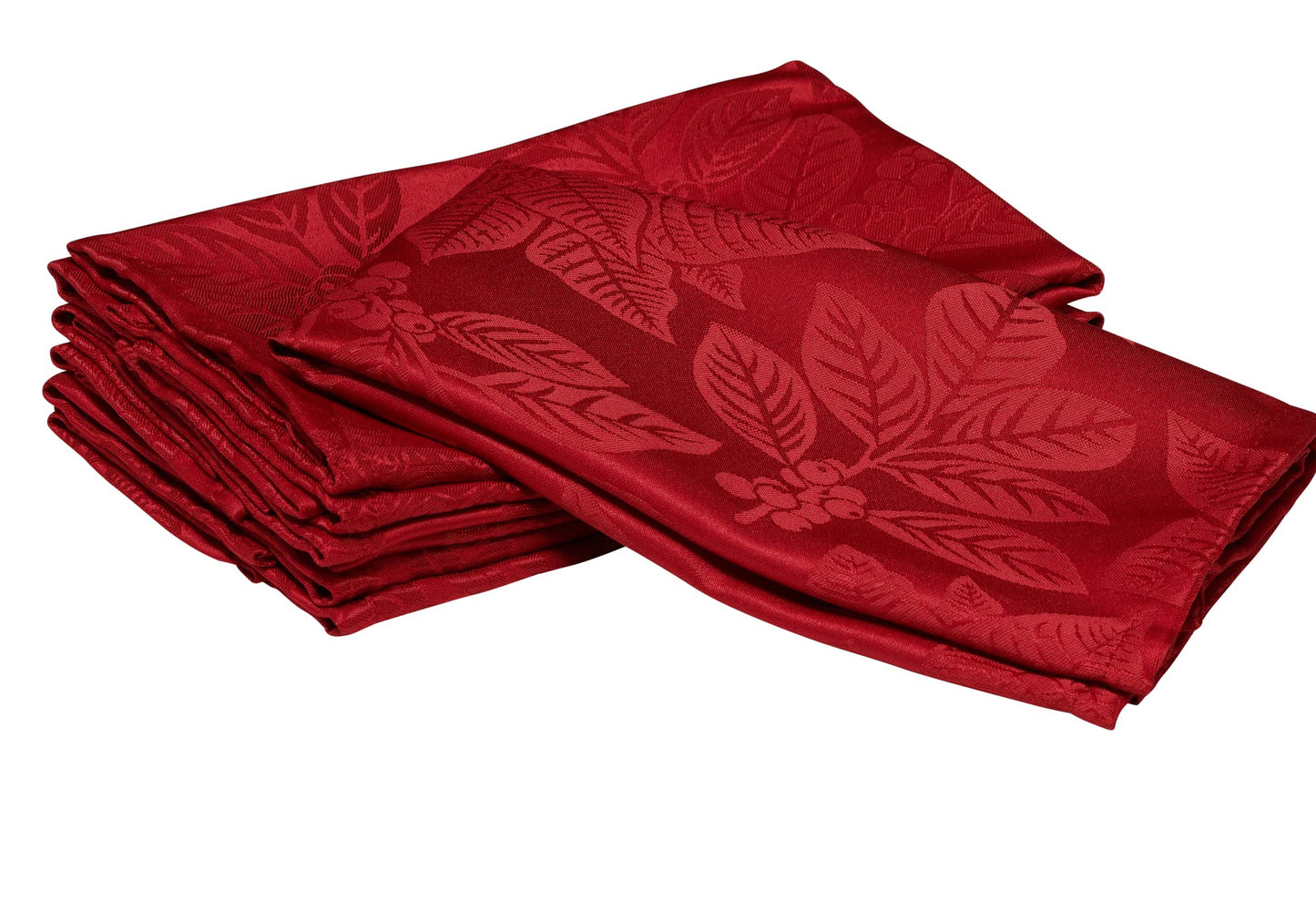 Kadut Christmas Tablecloth, Poinsettia Leaf Red Tablecloth (60 x 102 Inch) for 6 Foot Rectangle Tables, Heavy Duty Fabric, Table Cloth for Harvest, Xmas Holiday, Winter, and Parties Table Cover