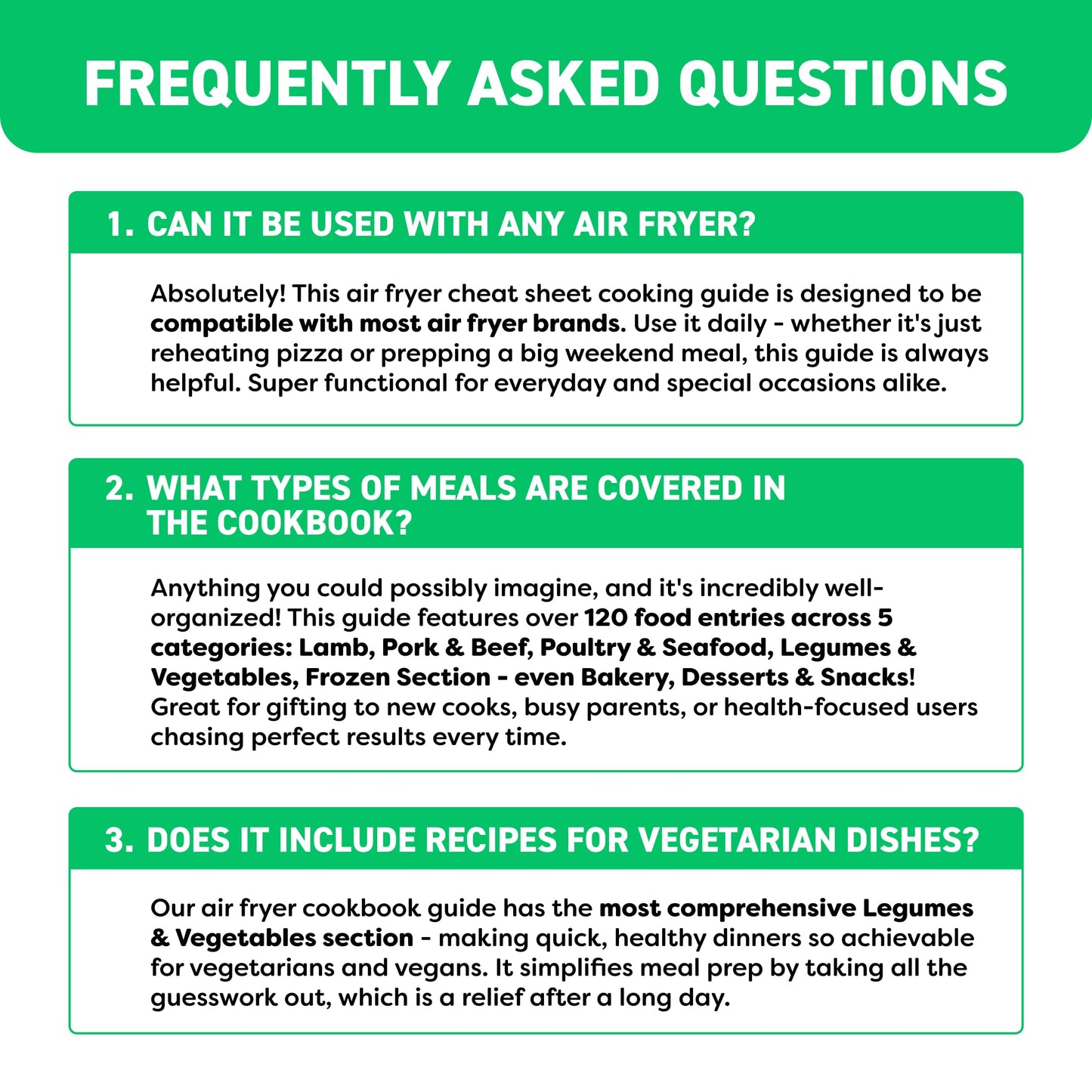 Air Fryer Cheat Sheet Magnets Cooking Guide Booklet - Air Fryer Cookbooks - Air Fryer Liners - Air Fryers Kitchen Gifts Gadgets 2025 and 2026 - Air Fryer Accessories - Air Fryer Cooking Guide