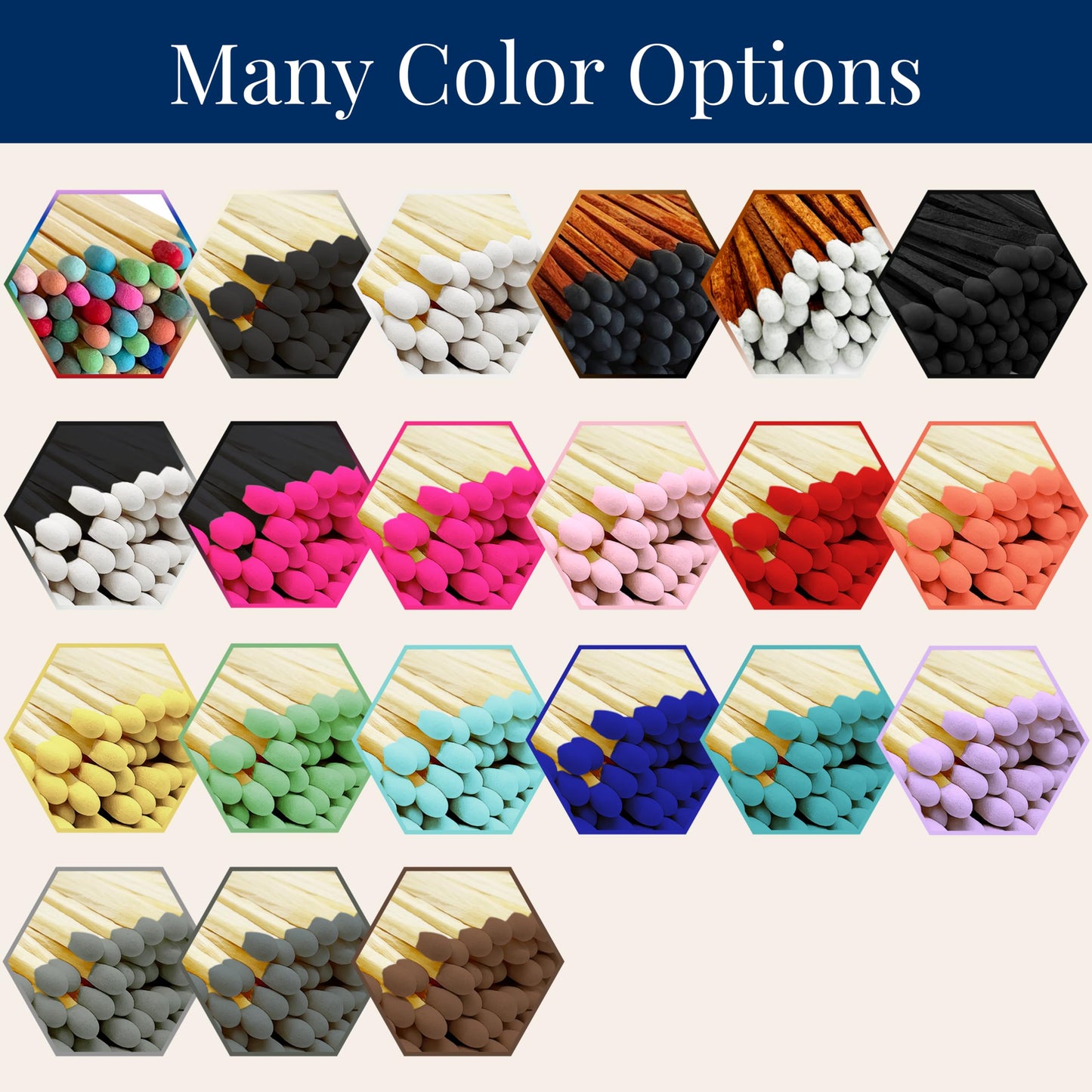 2" Artisan Black Tip Matches | 100 Bold Black Tip Safety Matchsticks with Strikers by Thankful Greetings | Great for Home Décor, Candle Lovers, & Crafts | Decorative Candle Accessories