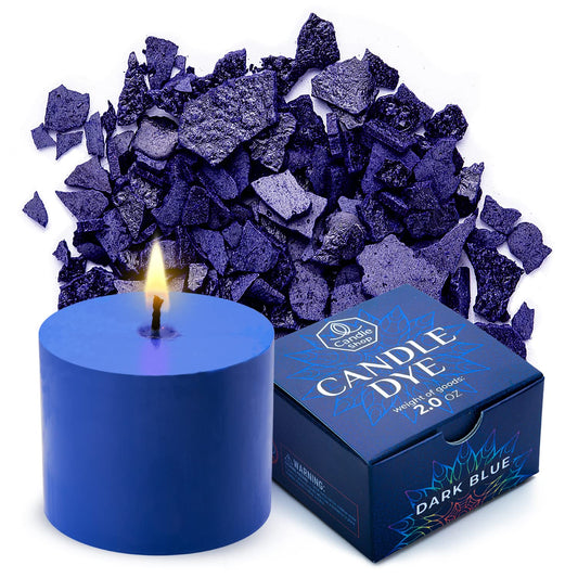 Dark Blue Candle Dye 2oz for Soy Candle Making – Highly Concentrated Candle Wax Dyes – Candle Shop Premium Color Dye Chips for Soy Wax, Beeswax, Paraffin