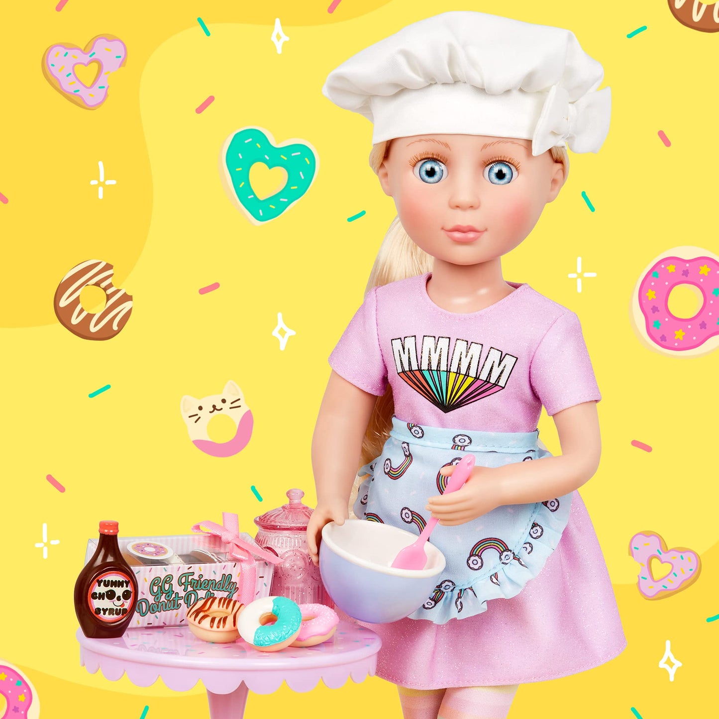 Glitter Girls – 14-Inch Doll Accessories – Donut Baking Set – Play Food, Mixer, & Kitchen Accessories – Cooking Set – 3+ Years– Children’s Toys