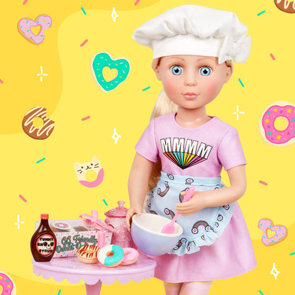 Glitter Girls – 14-Inch Doll Accessories – Donut Baking Set – Play Food, Mixer, & Kitchen Accessories – Cooking Set – 3+ Years– Children’s Toys