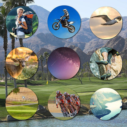 Go-Focus Compact Binoculars for Adults & Kids | Small Travel Binoculars For Bird Watching & Hunting | 10x25 BAK4 Prism | Lightweight & Waterproof | Carry Case & Neck Strap | Range 20m - 1000m | Mahauk