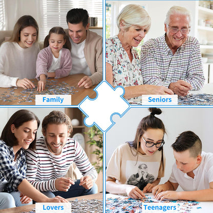 1000 Piece Puzzle for Adults Paris Tower Jigsaw Puzzles 1000 Pieces Eiffel Tower Puzzle for Adults Paris Night View Oil Painting 1000 Piece Jigsaw Puzzles Challenging Gift for Teens Seniors