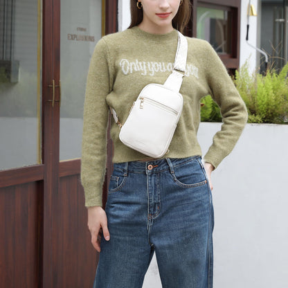 DIOMO Anti Theft Small Sling Bag for Women Cross Body Bag Trendy, RFID Fanny Packs Vegan Leather for Women Travel Belt Purse