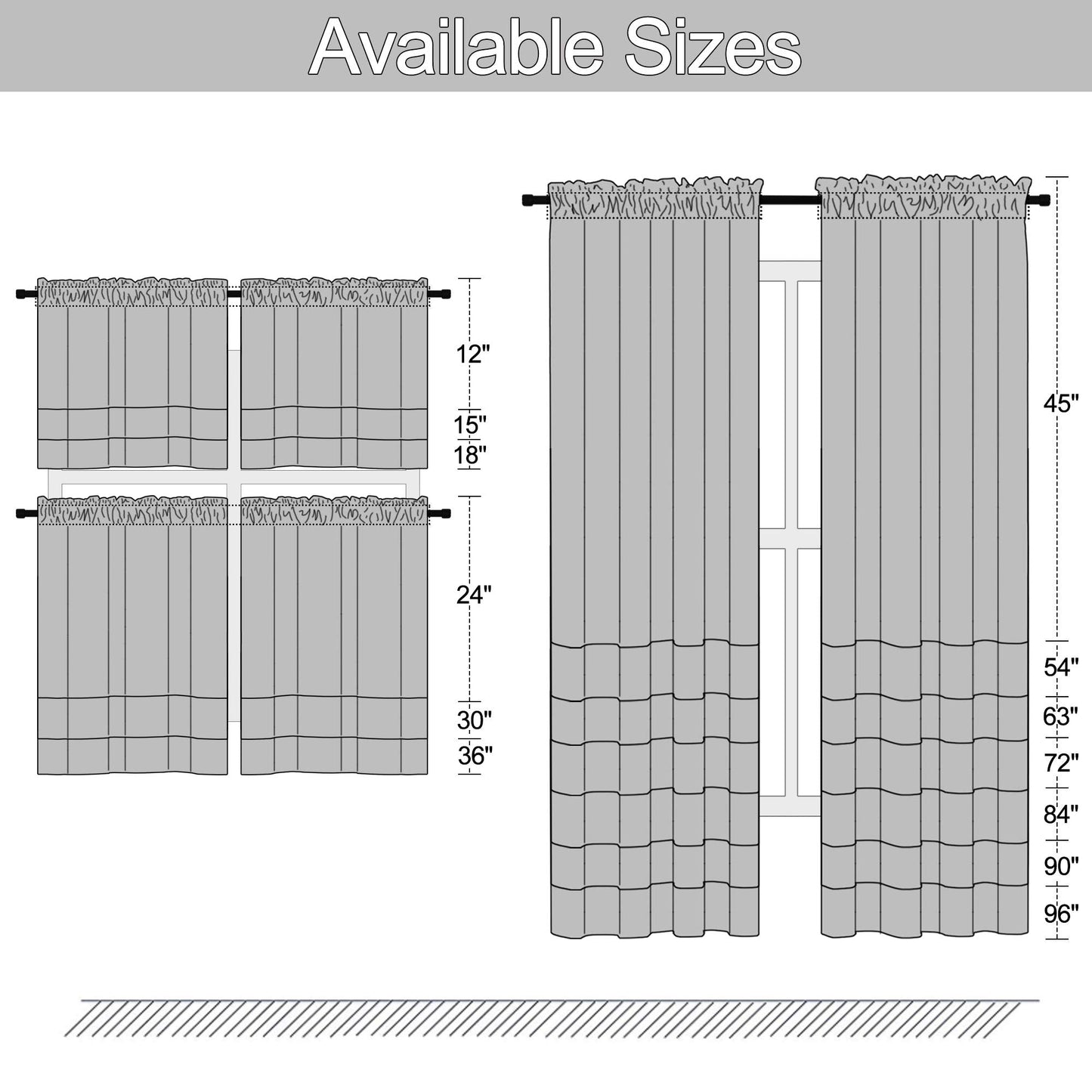 DONREN Hunter Green Blackout Thermal Insulating Window Curtain Panels for Bedroom with Rod Pocket (42 x 54 Inches Long,2 Panels)