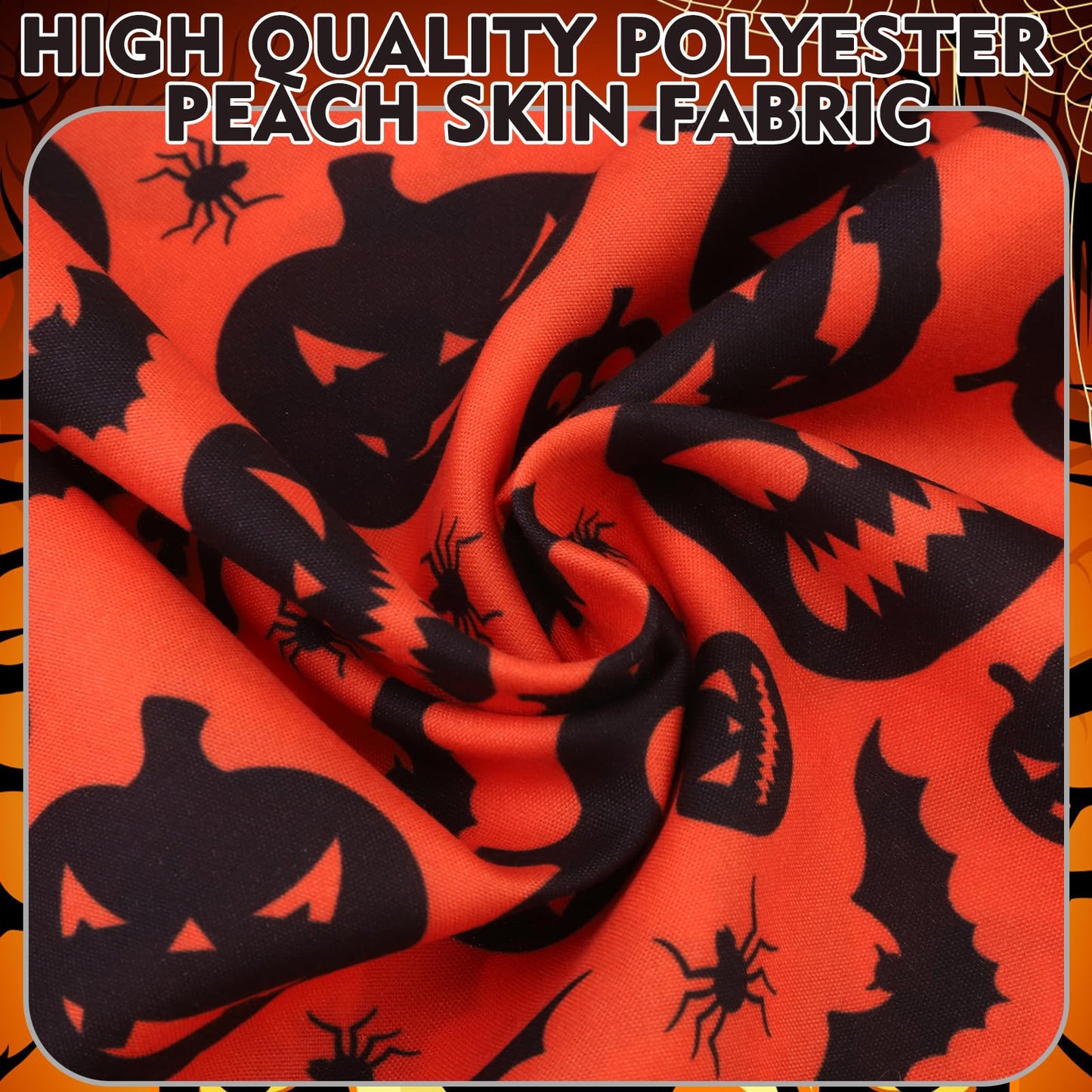 EXPAWLORER Halloween Dog Bandanas - 4 Pack Reversible Holiday Dog Bandanas Costume Boy and Girl, Soft Triangle Scarfs Bibs, Festival Pet Bandanas Outfit Gift for Puppies Small Medium Large Dogs, XL