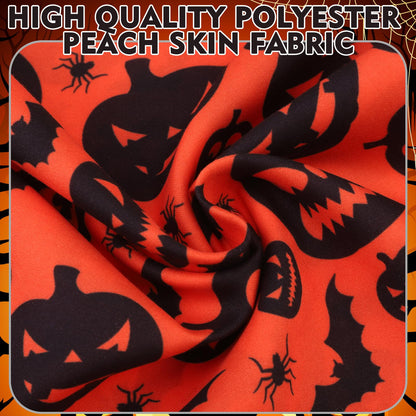 EXPAWLORER Halloween Dog Bandanas - 4 Pack Reversible Holiday Dog Bandanas Costume Boy and Girl, Soft Triangle Scarfs Bibs, Festival Pet Bandanas Outfit Gift for Puppies Small Medium Large Dogs, XL