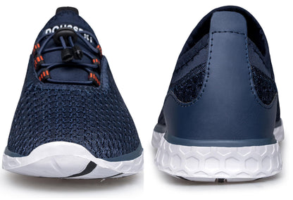 DOUSSPRT Men's Water Shoes Quick Drying Sports Aqua Shoes Blue Size 8.5