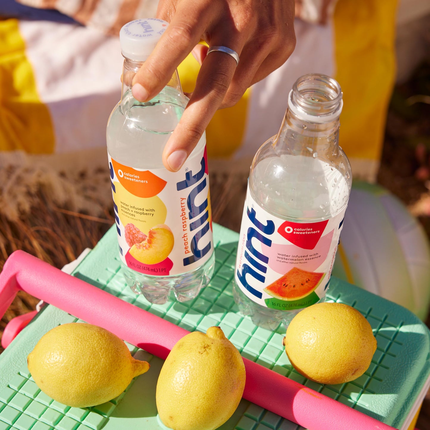 Hint Fruit-Infused Bottled Water, Peach Raspberry - Sugar Free Flavored Water with Zero Calories, Naturally Flavored, and No Artificial Sweeteners - 16 Fl Oz (Pack of 12)