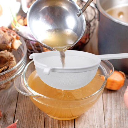 HIC Kitchen Double-Ear Fine Mesh Strainers, BPA Free, Set of 4 Sizes Includes 3, 4, 5.5, and 7-Inch Diameter