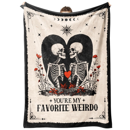 Juratar Gifts for Him Her, Anniversary Halloween Blanket for Women Men, Birthday Gifts for Boyfriend Girlfriend, I Love You Gift, Engagement, Wedding Gift for Wife, Husband, Couple, 60"X50"