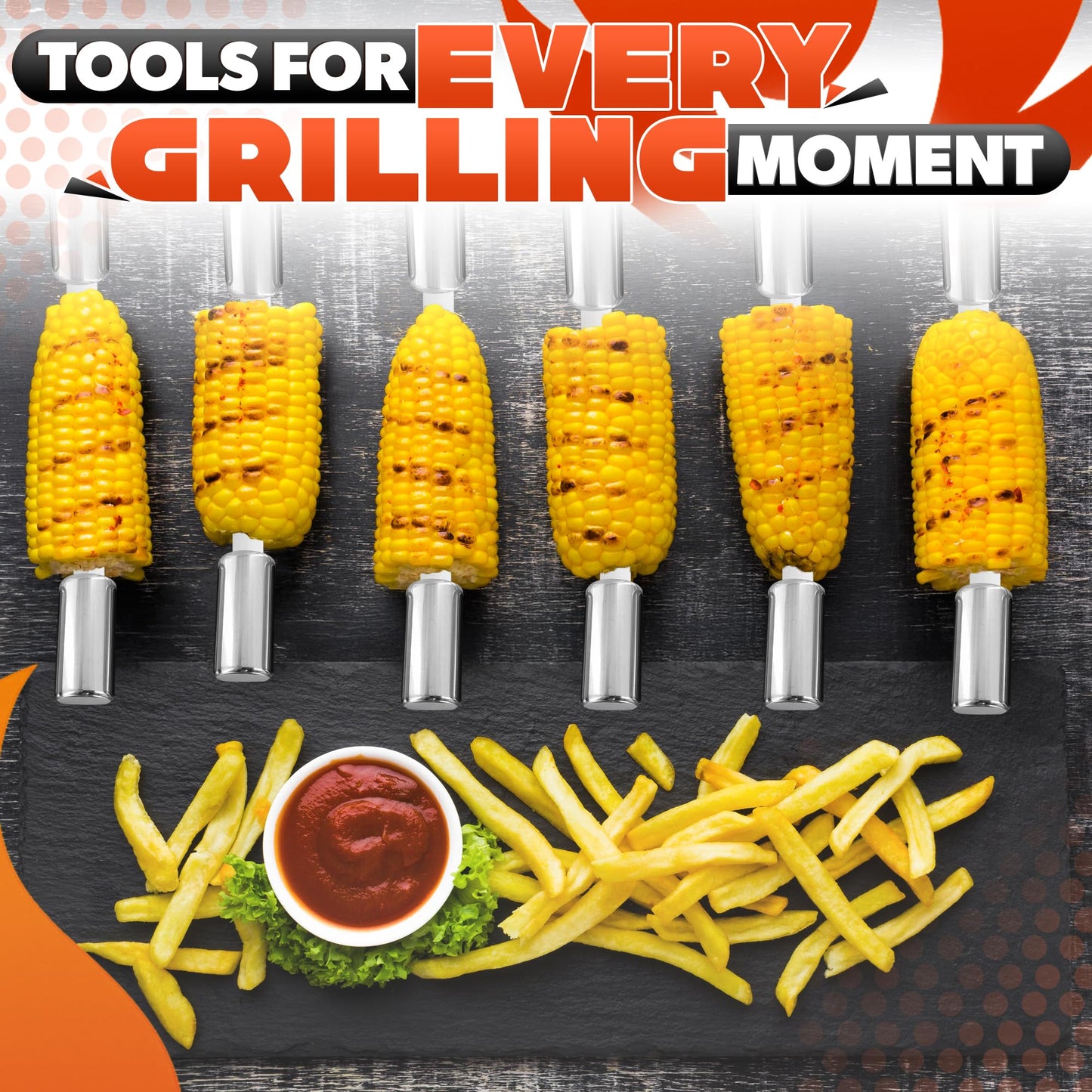 Grilling Accessories (27-Piece) – All in One BBQ Accessories Grill Tool Set Stainless Steel Barbeque, Organized Storage – 27 Essential Tools for Effortless Cooking, Camping & Backyard Barbeque