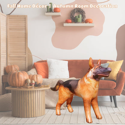 Jet Creations German Shepherd Inflatable – 43" L x 30" H – Halloween & Fall Decorations for Home, Office, Birthday Parties, Police Dog/K9, Animal Toy for Ages 3+, Black & Tan, 1 Pc