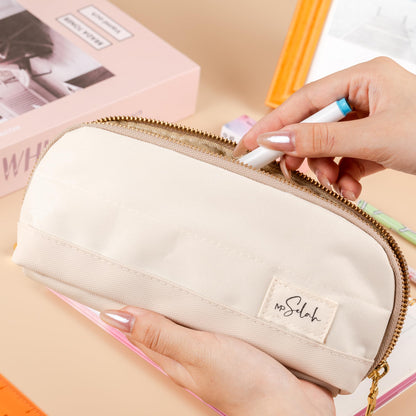 Mr. Pen- School Pencil Case, Cream, Pencil Pouch, Pen Case, Pen Pouch,