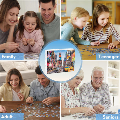 Jigsaw Puzzle - 1000 Piece Jigsaw Puzzles for Adults, Family Game - New York City - 27 x 20 Inches - Challenging Family Activity Perfect for Game Nights