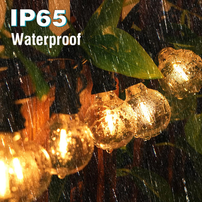 kolpop 50FT Outdoor String Lights with Dimmer Timer, G40 LED Patio Light with Edison Shatterproof Bulbs, Waterproof Connectable Hanging Lights for Outside Backyard Gazebo