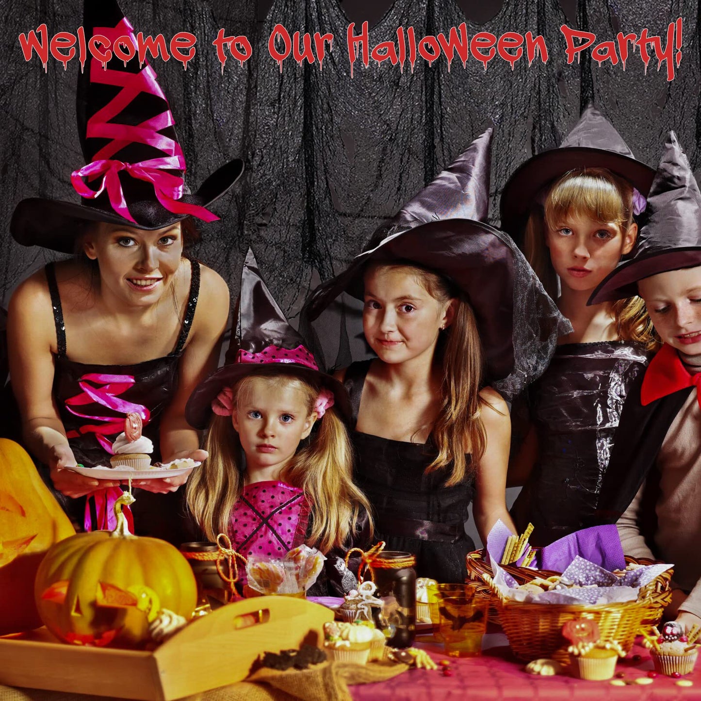 Legigo 6 Pack Balck Halloween Creepy Cloths Cheesecloths, Spooky Black Mesh Fabric Cheese Cloths for Crafts, Scary Gauze Fabric for Party Supplies Home Wall Doorway Outdoor Yard Decor