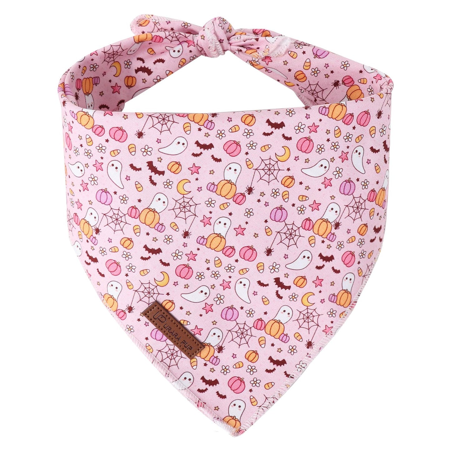 Halloween Pumpkin Dog Bandana, Halloween Triangle Bid Scarf with Pumpkin,Ghost,Bat Pattern, Cotton Pet Kerchief for Girl Boy Dogs or Cats, Cute Puppy Bandana Fancy for Dogs