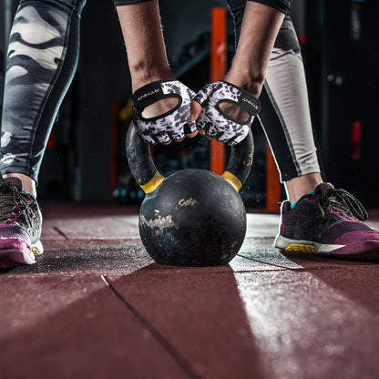 Minimal Weight Lifting Gloves,Short Micro Workout Gloves Grip Pads with Full Palm Protection & Extra Grip for Men Women Weightlifting,Gym,Exercise Training