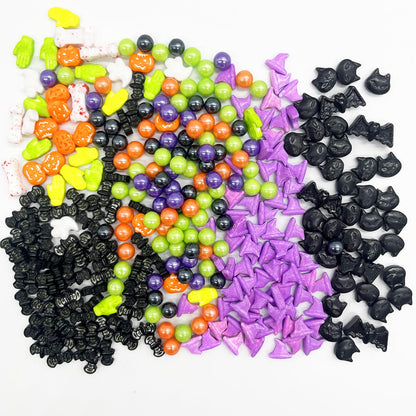 Green Purple Sprinkles Skull Bat Sprinkle Cake Cupcake Toppers Cookie Dessert Decorations 3.2oz