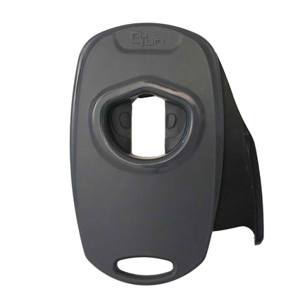 Draft Top Lift Universal Topless Can Opener - Smooth Edge Aluminum Can Lid Remover For Beer, Cocktails, & Soda - Ideal For Tailgating & Garnishes, As Seen On Shark Tank, Made In The USA, Black & Grey