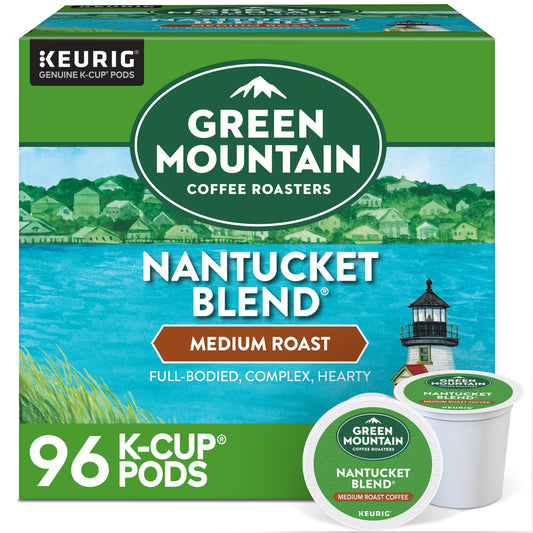 Green Mountain Coffee Roasters Nantucket Blend Keurig Single-Serve K-Cup Pods, Medium Roast Coffee, 96 Count