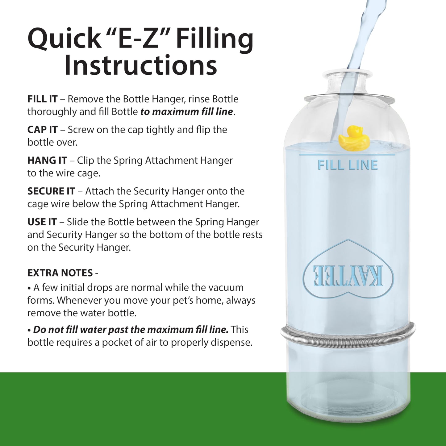 Kaytee Chew-Proof Water Bottle for Pet Ferrets and Rabbits, 26 oz